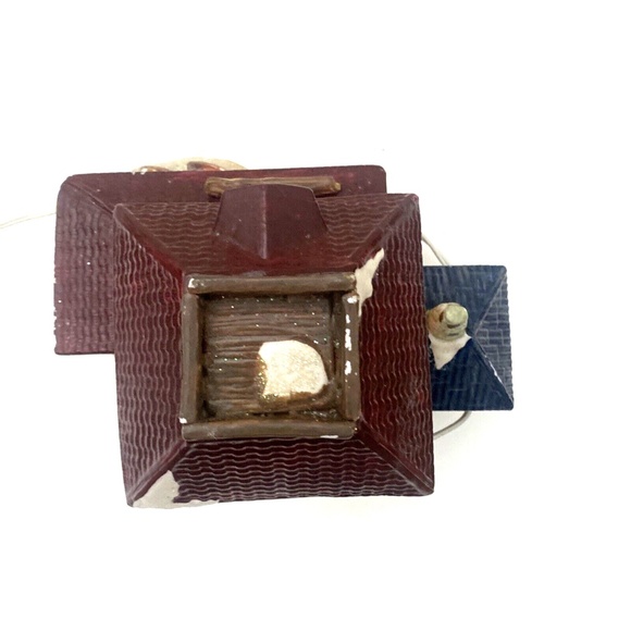 Lighted Village House Porcelain Hand Painted Boats and Bait House Decoration - Picture 5 of 6